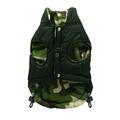 Hip Doggie Big Dog Medium Reversible Puffer Vest - Black & Camo HD-5BKPV-BDM